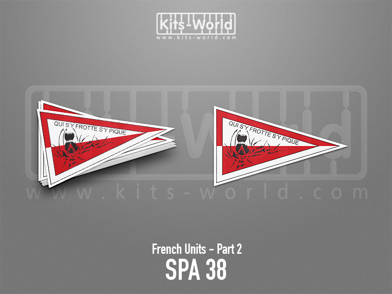 Kitsworld SAV Sticker - French Units - SPA 38 W:100mm x H: 60mm 